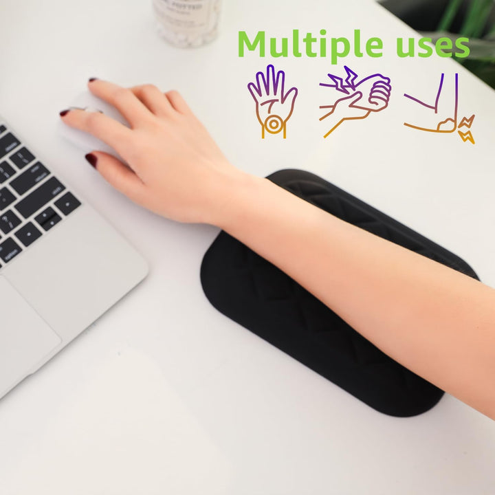 LargeLeaf Ergonomische Handgelenk- und Ellenbogenauflage für den Schreibtisch mit Memory-Schaum und