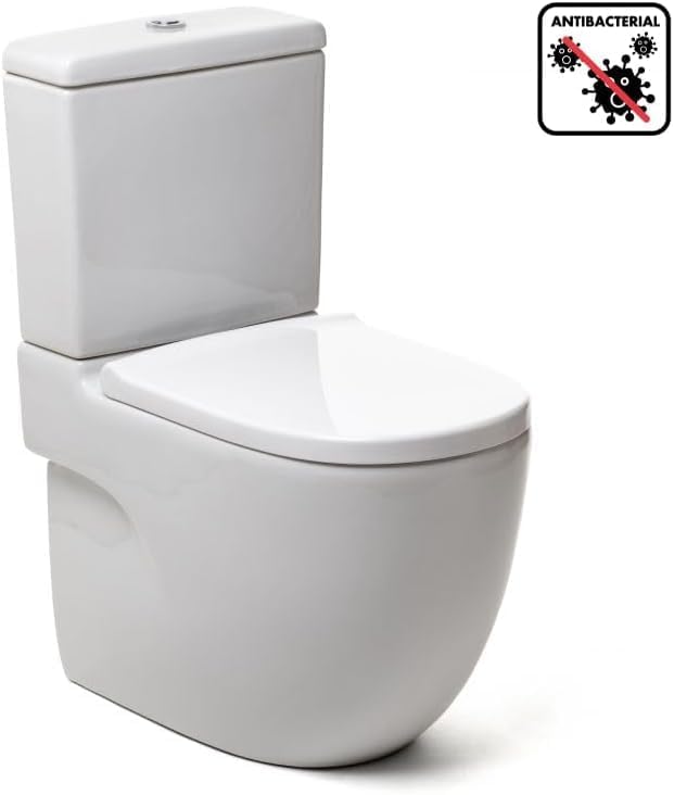 TATAY Optima Merida Universal WC-Sitz, Thermoplast, Form D, gedämpfter Sturz, abnehmbar, antibakteri