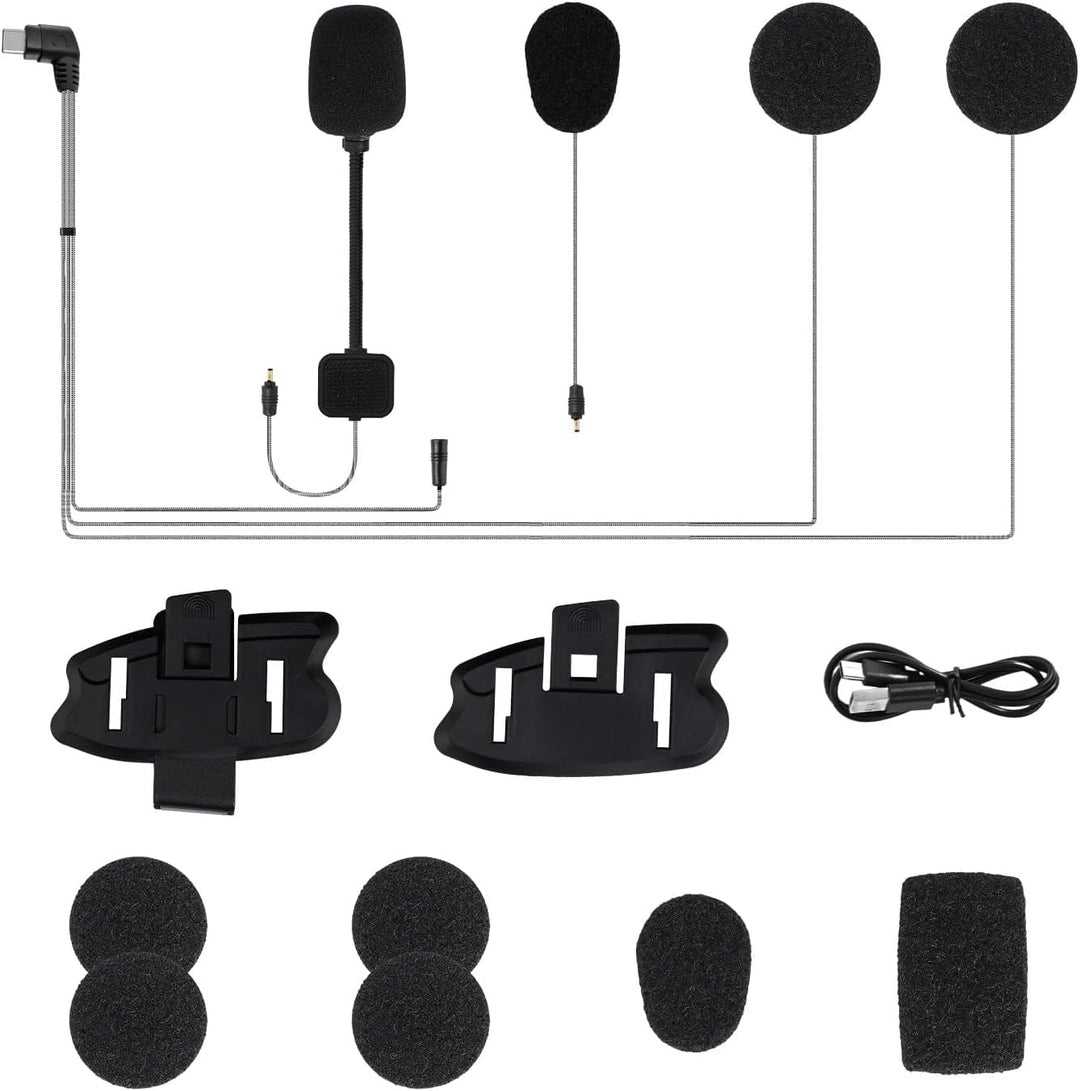 Ausschliesslich X6S: Motorrad-Headset-Zubehör, Helmsprechanlage-Ersatzteile mit Montagehalterung, X6