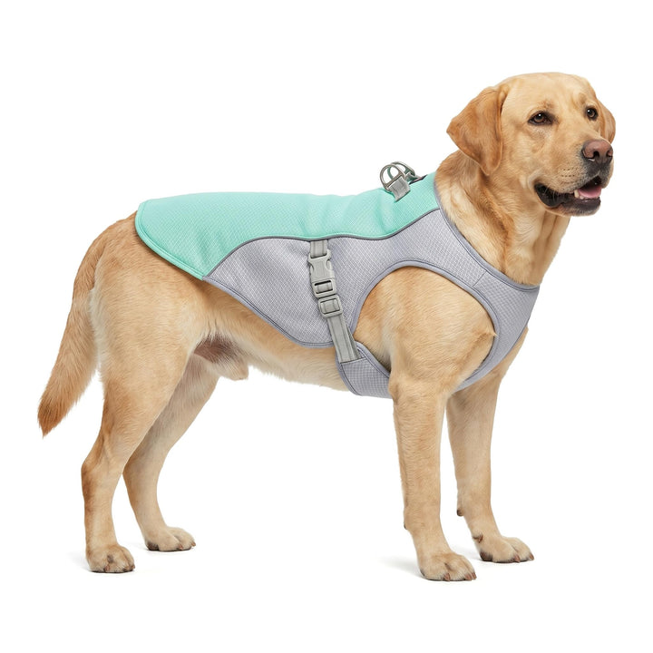 Hund Kühlweste, Kühlweste für Grosse Hunde, Sonnenschutz Hund Kühlmantel, Atmungsaktiv und UV-Schutz