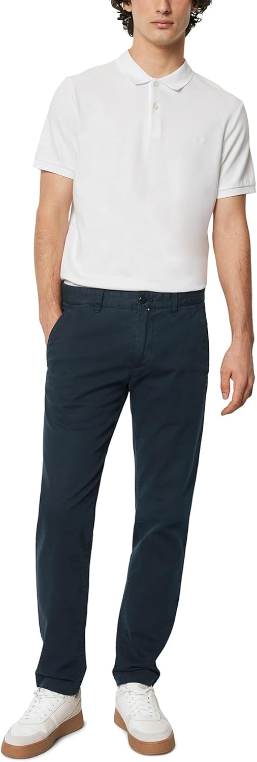Marc OߴPolo Herren Kurzarm-Poloshirt mit Stretch-Anteil Shaped Fit, 100