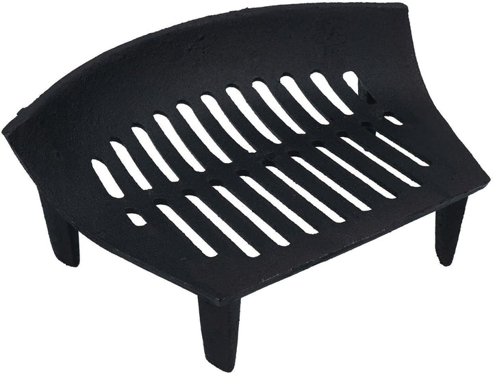 AB Tools 40,6 cm Feuerrost für 45,7 cm Kamin, Gusseisen, Kohlenscheit, schwarz, vorne offener Korb