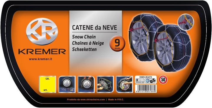 Kremer 187 Schneeketten, 9 mm, Gruppe 3, Gruppe 3