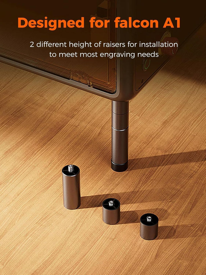 Creality Rotary Roller Pro Kit – Laser-Rotationswalzen für Falcon A1 Lasergravierer mit Erhöhungen,