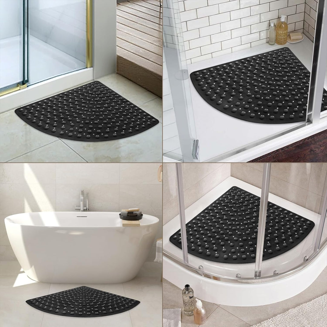 Duschmatte rutschfest Antirutschmatte Dusche 70 x 70 cm: Eckduschmatte Dreieckig Duscheinlage rutsch