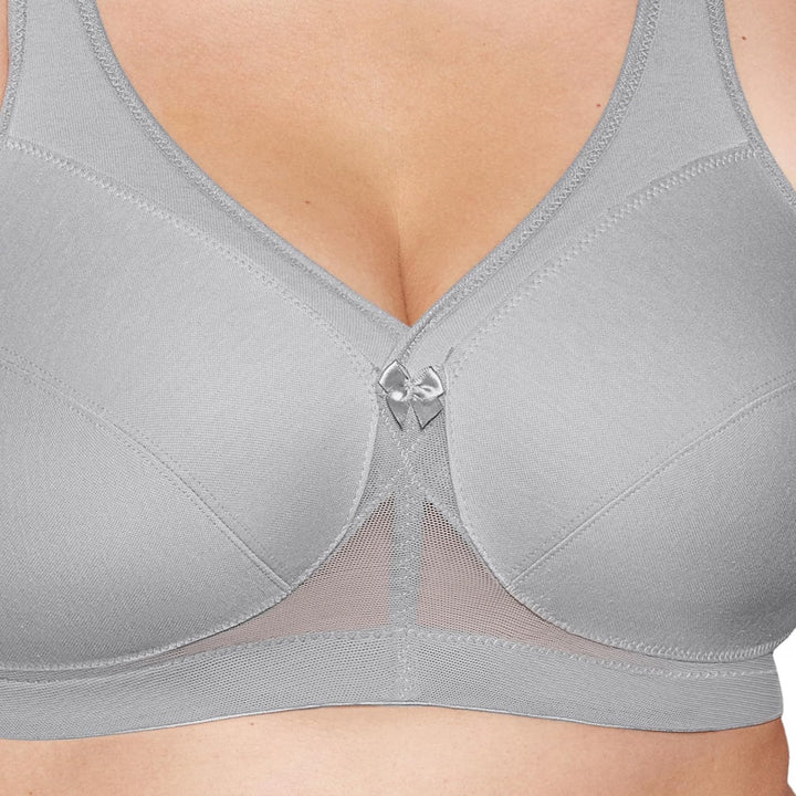 Glamorise Women's 1005 Full Coverage Bra 85C Grau, 85C Grau