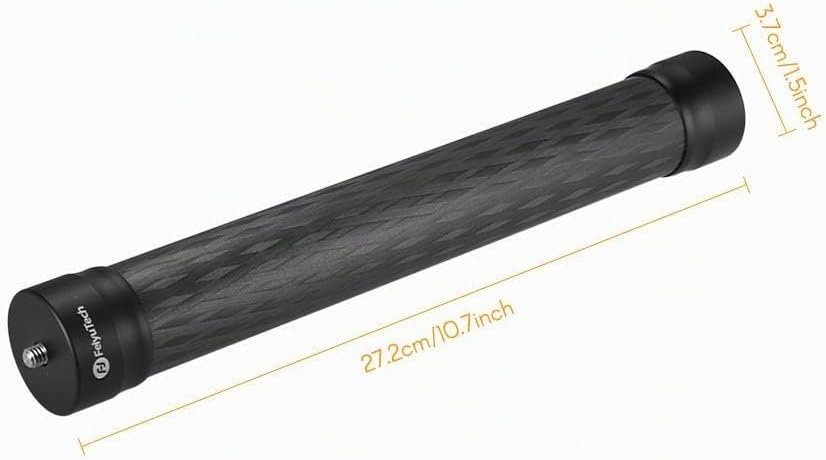FeiyuTech Kohlefaser-Verlängerungsstange Leichter Stick Einbeinstativ Länge 27,5 cm mit 1/4 &
