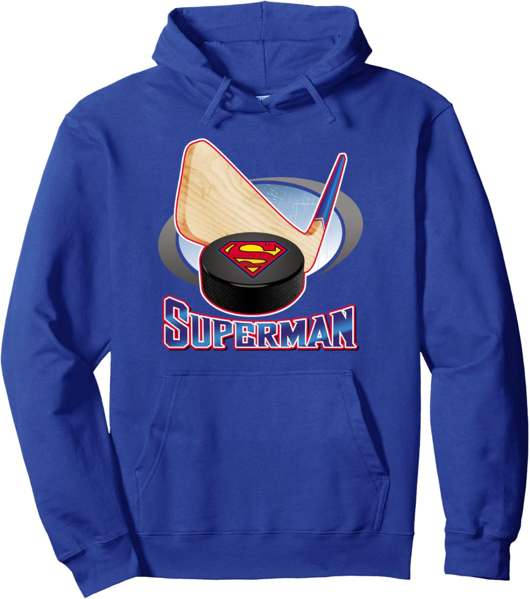 Superman Hockey Stick Pullover Hoodie