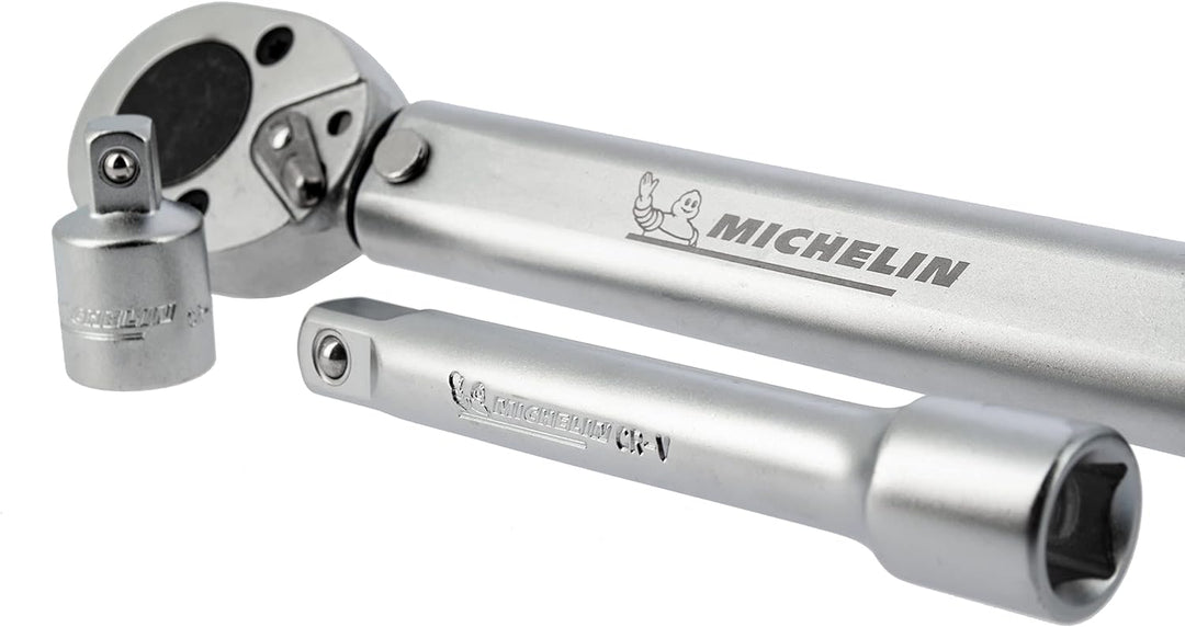 MICHELIN Drehmomentschlüssel MTW 210 Auto, Drehmoment 42 bis 210 Nm, Adapter und 125 mm Verlängerung