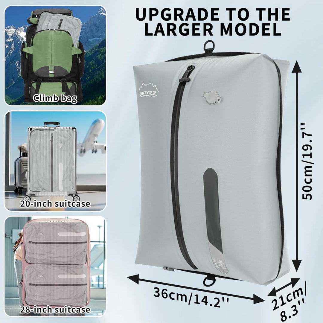 Vakuumbeutel für Kleidung Wiederverwendbar TPU Vakuumierbeutel mit Luftdichtem Ventil Reise Nylon Or