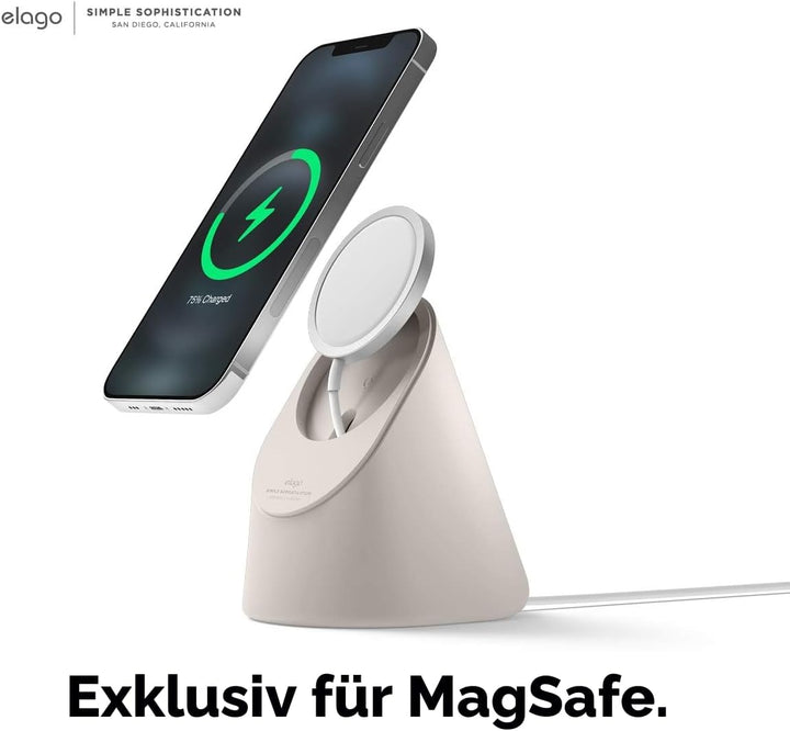 elago MS1 Ladestation Kompatibel mit MagSafe Ladegerät, Premium Ständer Kompatibel mit iPhone 17/16/
