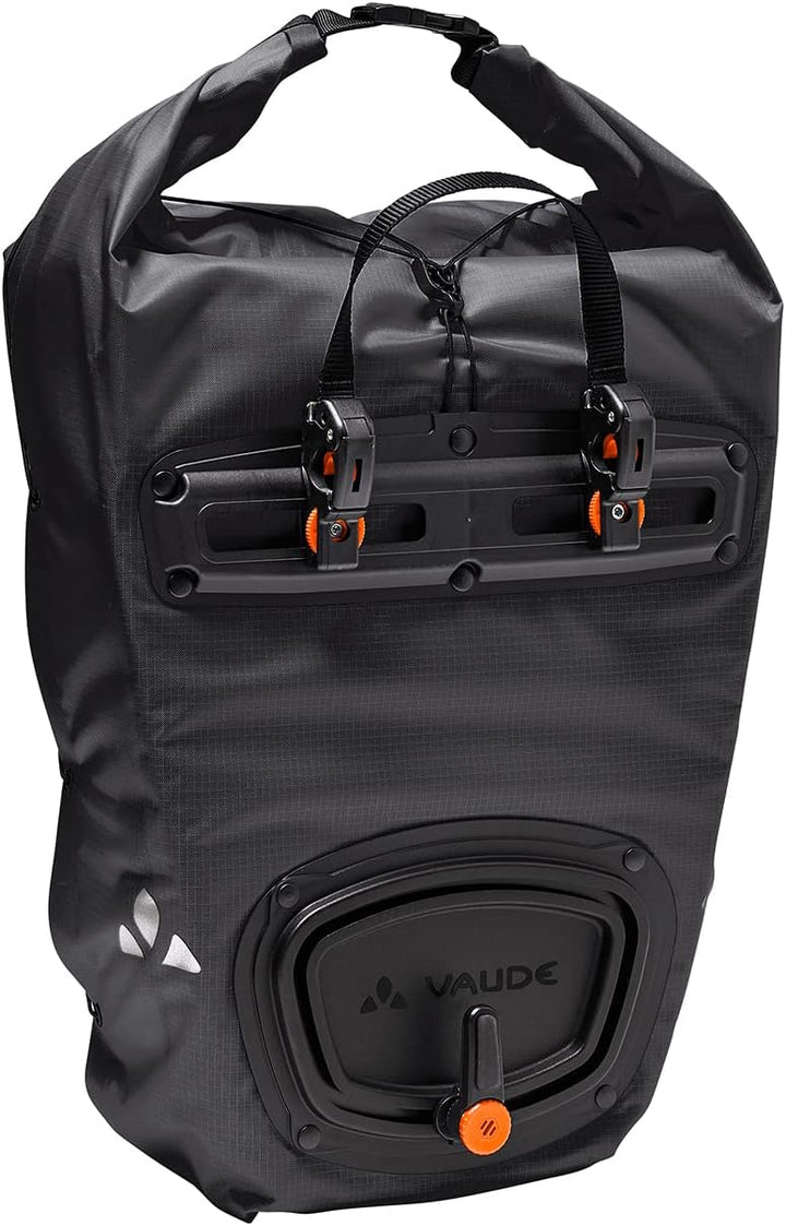 VAUDE Hinterradtaschen Aqua Back Light, Ultraleichte Hinterradtasche zum Radfahren, Black, one Size,