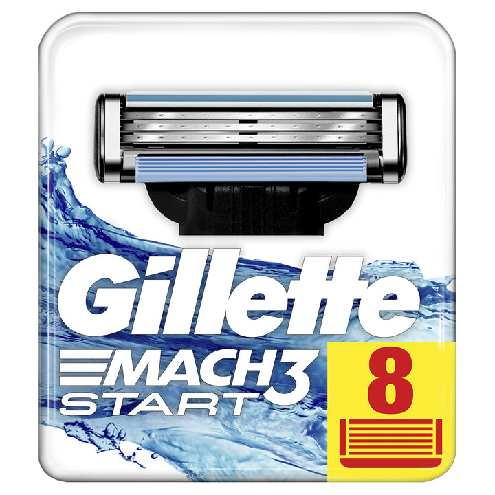 Gillette Rasierklingen für Herren Mach3 8 Refill 8 Mach3 Start Klingen, 8 Mach3 Start Klingen
