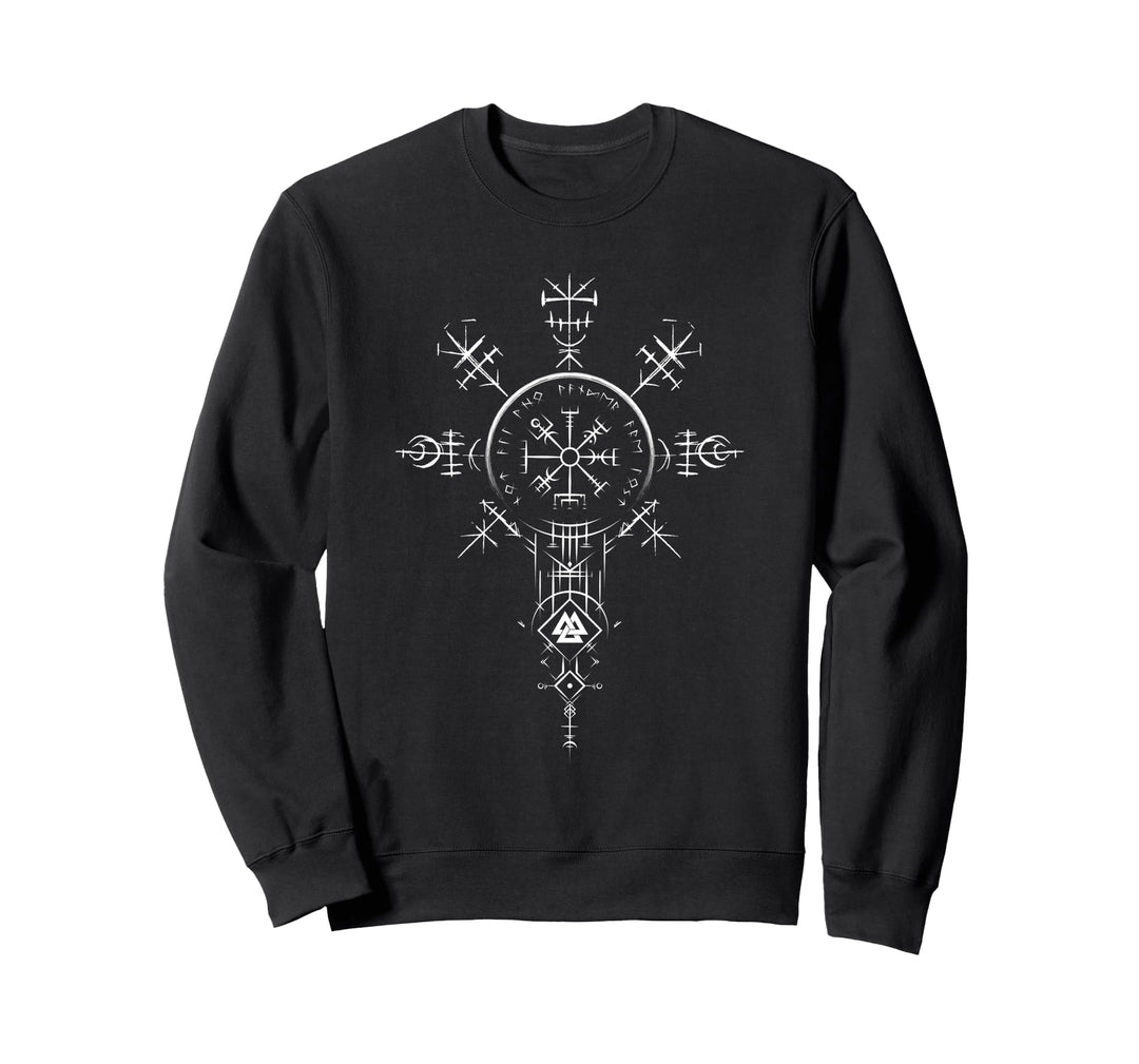 Klassisches Keltischer Vikinger Vegvisir Kompass Wikinger Sweatshirt