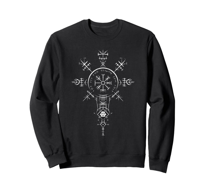 Klassisches Keltischer Vikinger Vegvisir Kompass Wikinger Sweatshirt