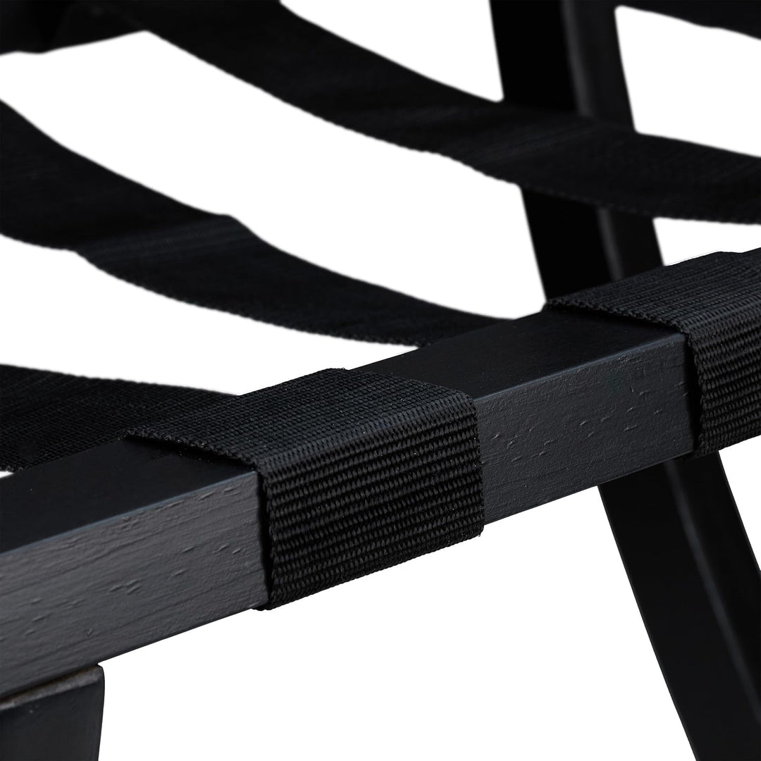 Relaxdays Kofferständer, klappbar, Gepäckständer mit Wandschutz, HxBxT: 75x60x41 cm, Kofferablage, H