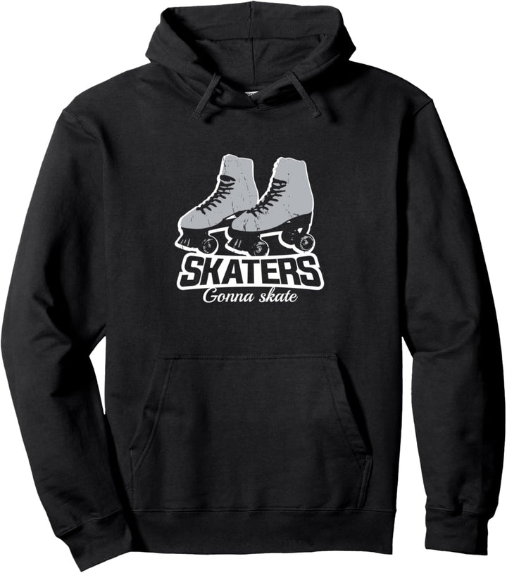 Skaters Gonna Skate Retro Inlineskater Inline Skating Pullover Hoodie
