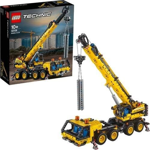 LEGO 42108 Technic Control+ Kran-LKW, Spielzeug Set aus Kran und LKW, Geschenk für Mädchen und Junge