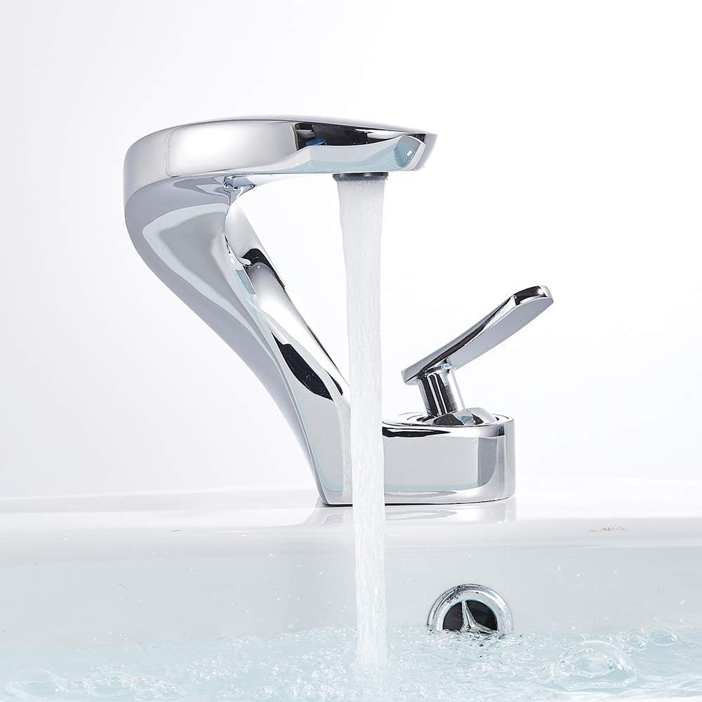Onyzpily Wasserhahn Bad Chrom Waschtischarmatur Armatur Mischbatterie Einhebelmischer Badarmatur Hoc