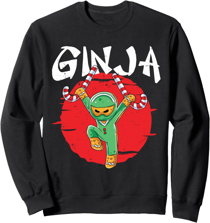 Ninja Ginja Lebkuchen Krieger Weihnachten Plätzchen Backen Sweatshirt