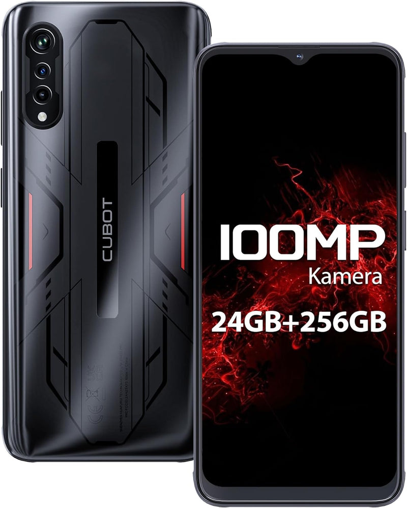 CUBOT X70 Handy ohne Vertrag, 24GB+256GB/1TB Erweiterbar, 100MP Kamera, Octa Core MediaTek Helio G99