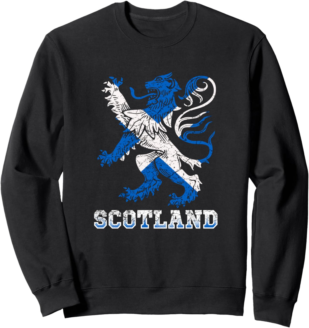 Schottland Flagge Schottisches Wappen Dudelsack Urlaub Land Sweatshirt