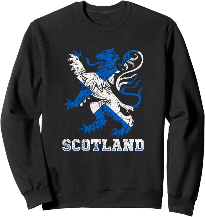 Schottland Flagge Schottisches Wappen Dudelsack Urlaub Land Sweatshirt