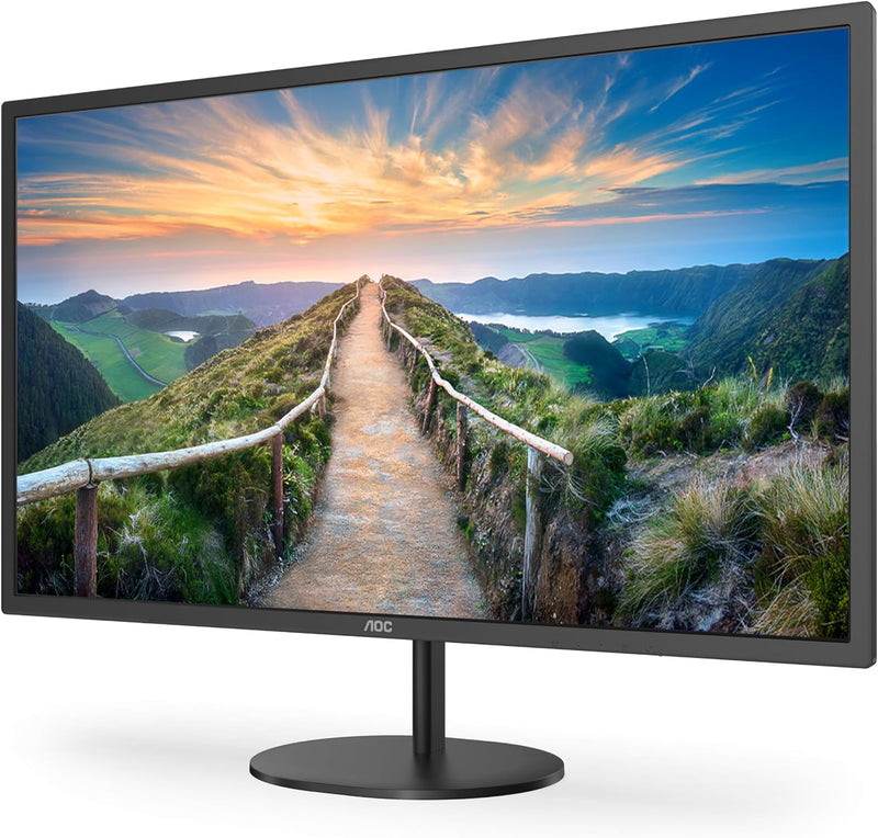 AOC Q32V4 - 32 Zoll QHD Monitor, AdaptiveSync (2560x1440, 75 Hz, HDMI, DisplayPort) schwarz, 32 Zoll