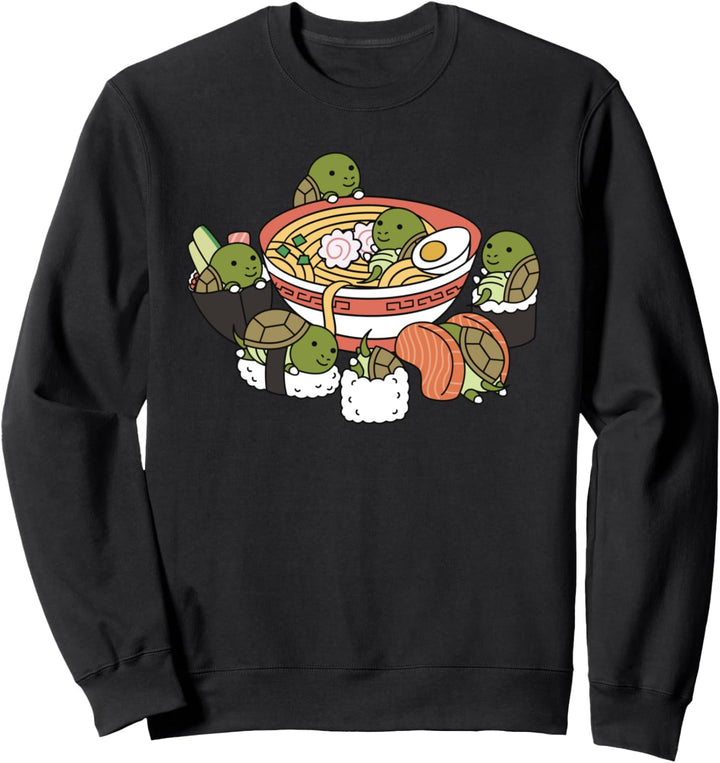 Ramen Sushi Landschildkröten Haustier Sweatshirt
