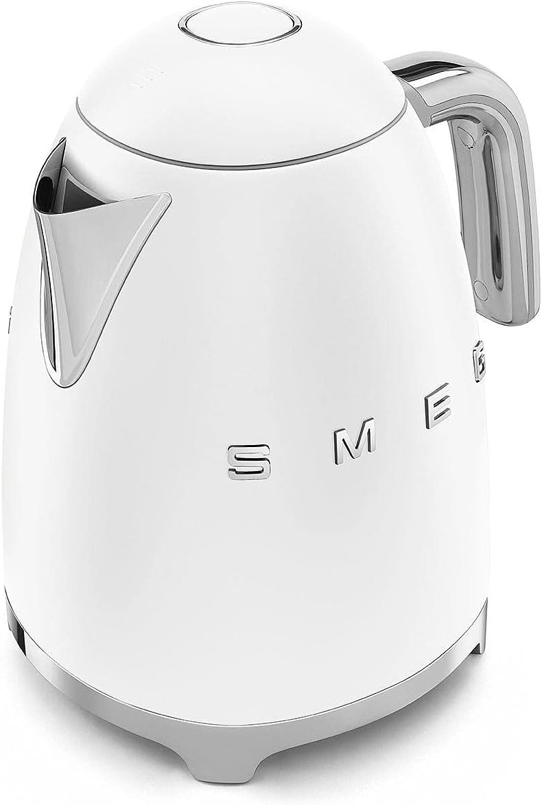 SMEG - Chaleira Elétrica Anni50, Branco Mate KLF03WHMEU, Weiss Matt 1.7 Liter Weiss Matt, 1.7 Liter