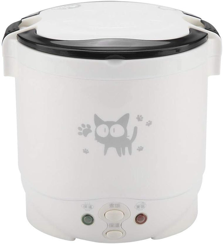 Wakects 12 V Auto-Reiskocher, Tragbarer Mini-Reiskocher 2 Tassen Ungekocht, 1 L Kleiner Elektrischer