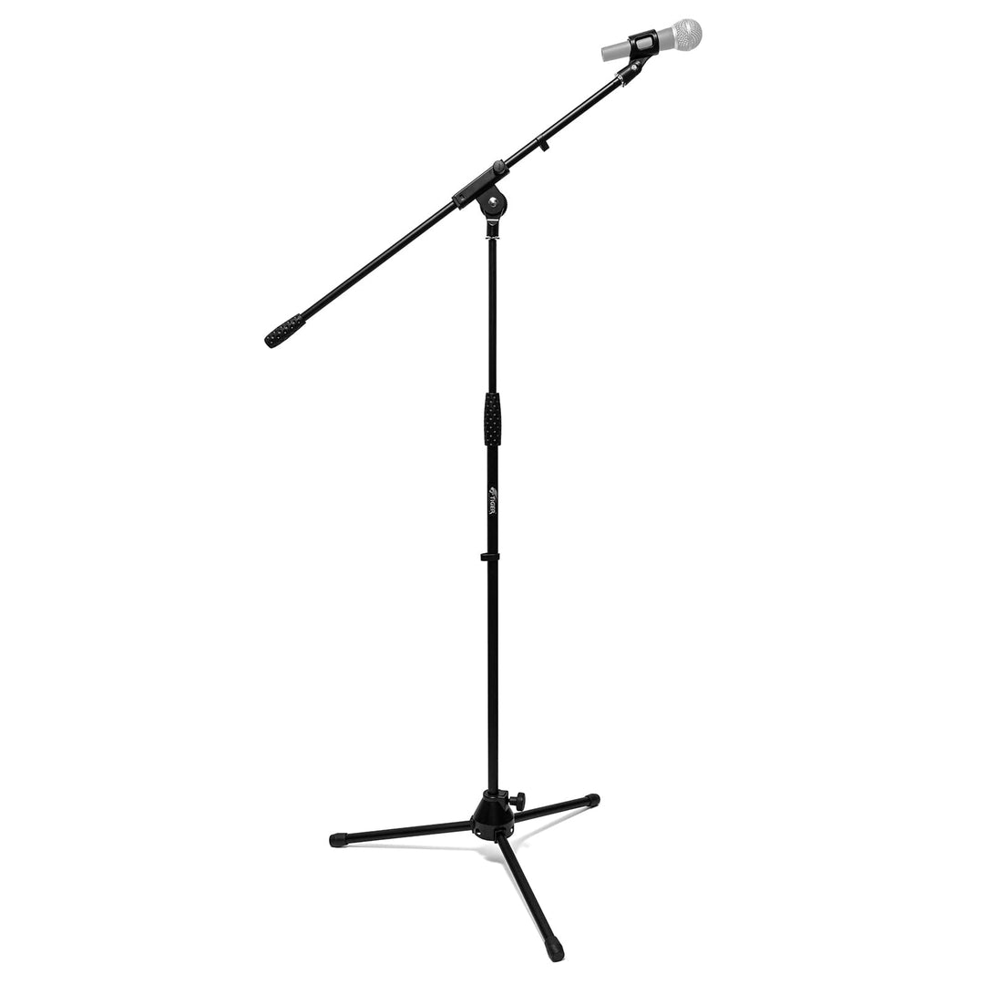 TIGER MCA7-BK Professioneller Boom-Mikrofonständer mit Klemme - Schwarz Metal Fittings Single, Metal
