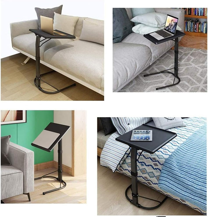 NICEME Klappbar Laptop Beistelltisch | Höhenverstellbar | Neigungsverstellbar | Couch-Tisch | Leicht