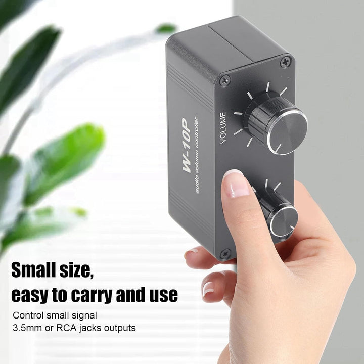 Kopfhörerverstärker Stereo Lautstärkeregler Mini Audio Vorverstärker mit 3,5-mm-Cinch-Buchse - Headp
