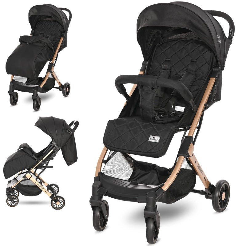 Lorelli Kinderwagen Fiorano, Reisebuggy, Baby Buggy klein zusammenklappbar, leicht, nur 7,5 kg, komp