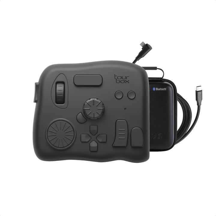 TourBox Elite, Bluetooth Editing Controller für Foto- & Videobearbeitung, Ilustration, Videoschnitt