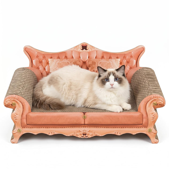 Kratzsofa für Katzen, Dickes Kratzpappe-Bett(23,62 × 10,24 × 5,51 Zoll) | Langlebige Kratzmatten für