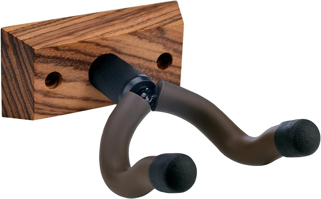 PUNK Gitarren Wandhalter 3er Pack,Zebra Hartholz-Gitarren Ukulele Wandhalterung,Gitarren Kleiderbüge
