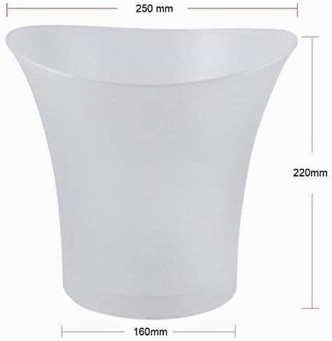 SMETA LED Eiskübel, Sektkühler LED,5L LED Eiseimer, Zum Kühlen von Champagner, Wein, Getränke, Bier,