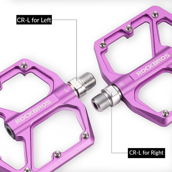 ROCKBROS Fahrradpedale Rennrad Pedale Aluminium Platform Pedale Ultraleicht Antirutsch Fahrrad Pedal