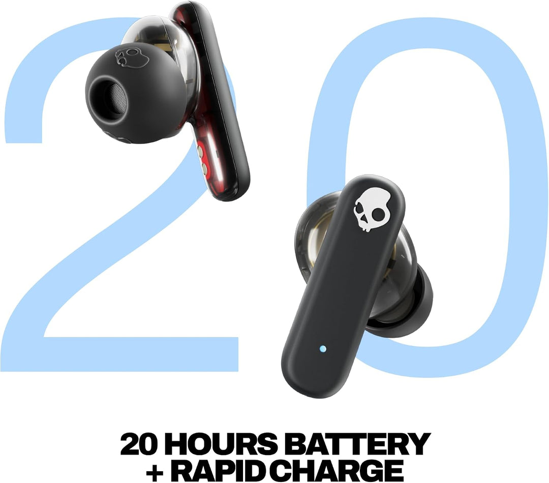 Skullcandy Smokin’ Buds Wireless Earbuds, Bluetooth-Kopfhörer, schallisolierende Passform, bis zu 20