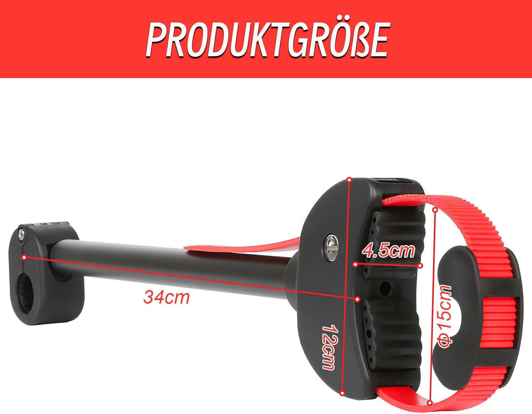 Verstellbar Strap Rahmenhalter 42CM Lang, Alu Rahmenhalter Fahrradträger für E-Bike/Fahrrad, Abschli