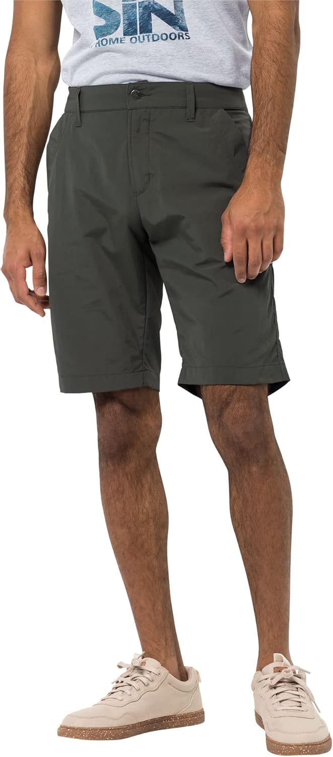 Jack Wolfskin Herren Desert Valley Shorts Men Schnelltrocknende Kurze Wanderhose 50 Dark Moss, 50 Da