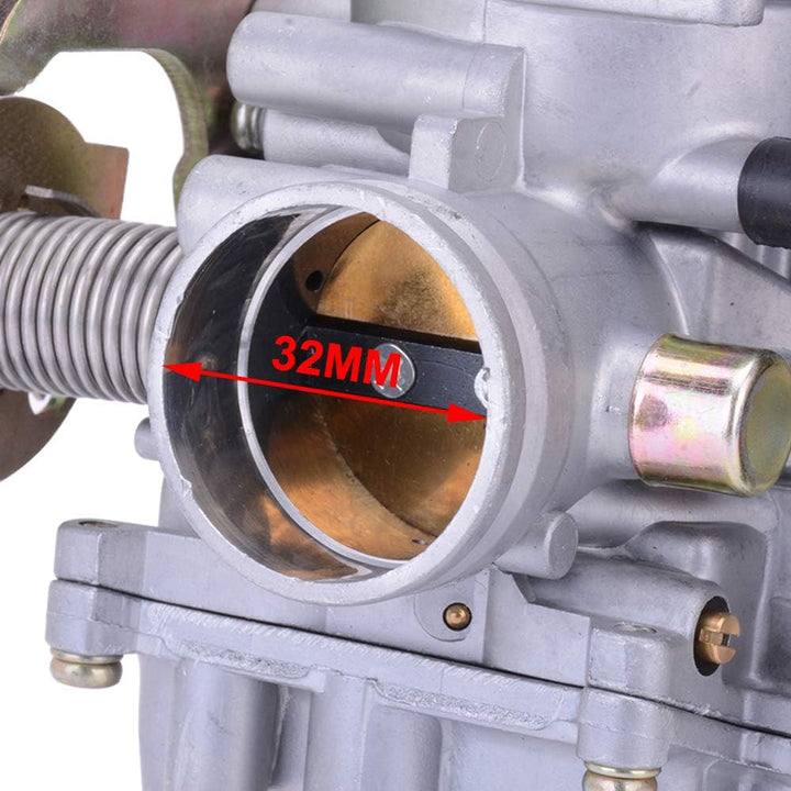 JFG RACING CVK32MM CVK 32 mm Vergaser – Universal Power Jet Vergaser für Motorräder, ATV, UTV Scoote