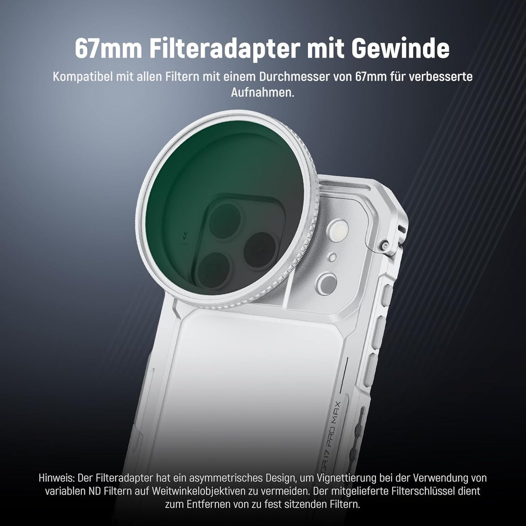 NEEWER Phone Käfig Cage Kompatibel mit iPhone 17 Pro Max, Schnellwechsel Video Rig Handy Stabilisato