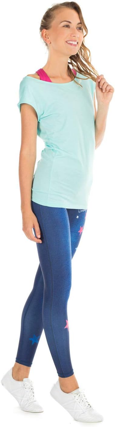 WINSHAPE Damen Leggings Damen Functional Power Shape Jeans Tights Leggings Ael102, Slim Style, Fitne