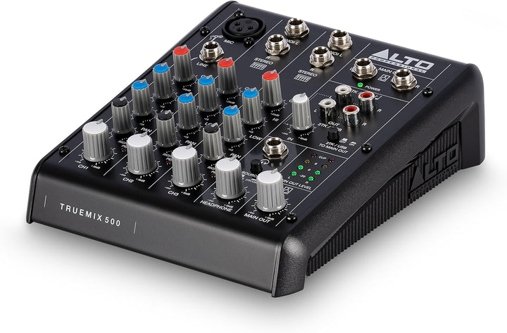 Alto TrueMix 500 Mischpult mit XLR Mic In und USB Audio Interface für Podcasting, Live Performance,