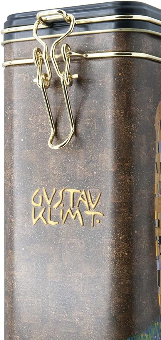 Fridolin Vorratsdose/Kaffeedose aus Metall mit Verschluss - Gustav Klimt: Der Kuss