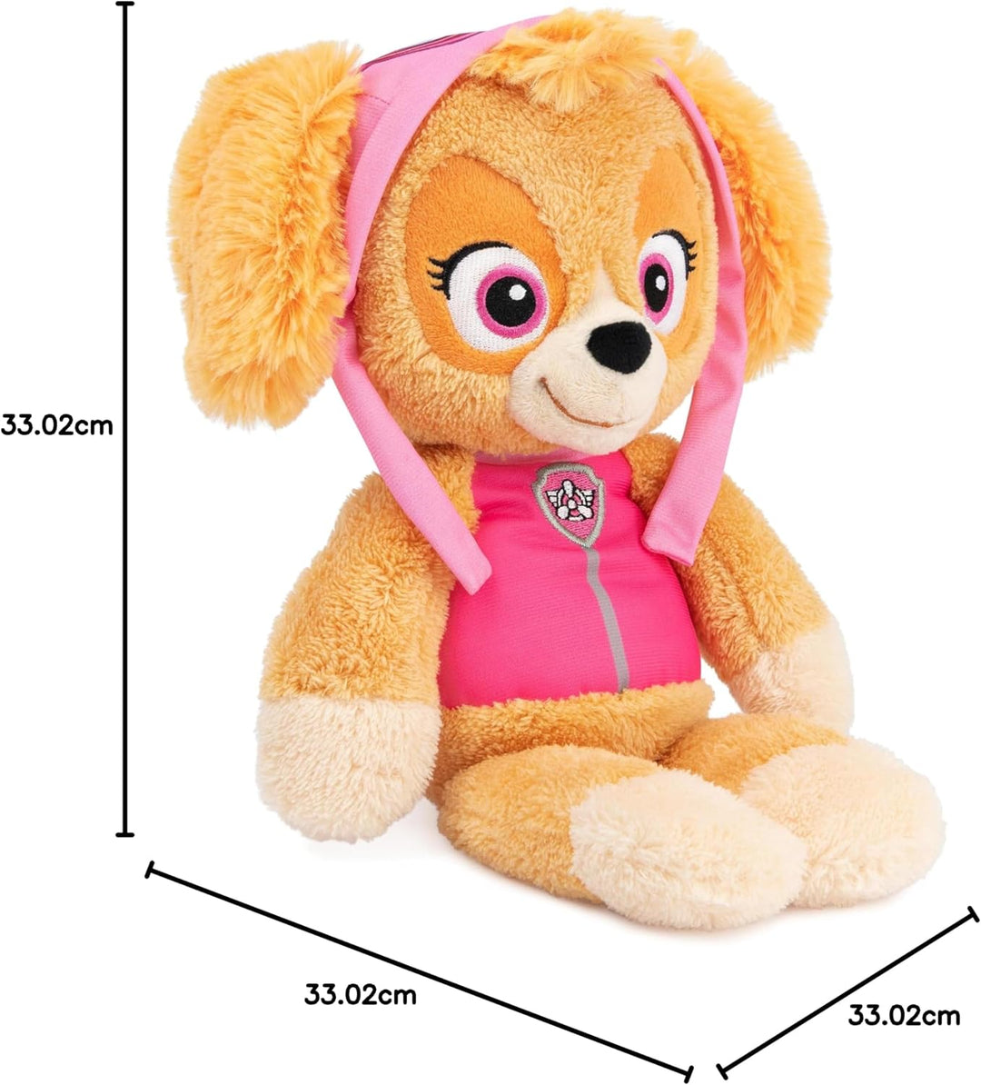 GUND PAW Patrol Schlenkerplüsch Skye, 30 cm - hochwertiges Plüschtier aus weichem Velours-Frottee mi