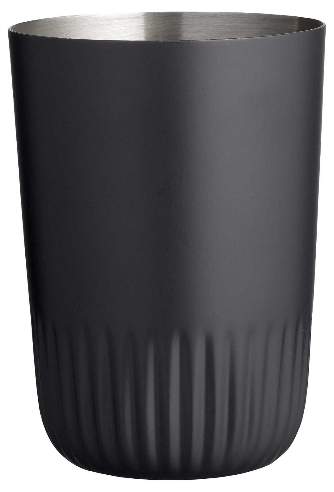 Södahl Plissé Zahnputzbecher, Zahnbürstenhalter aus Rostfreiem Stahl, Durchmesser 8 cm, Höhe 11 cm,